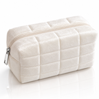 ELYO Soft Beauty Pouch mjuk makeup-väska med teddy-textur