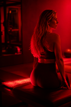 ELYO Radiance Belt firmar och stramar upp hud på mage och midja med klinisk rödljusterapi