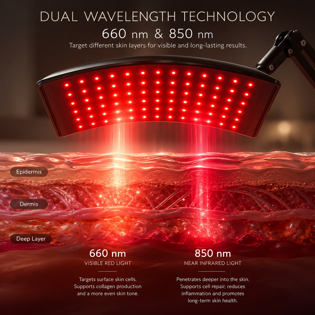 ELYO Red Light Panel™ – Infraröd Terapi-Panel för Hud, Kropp & Återhämtning