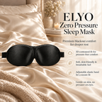 ELYO Zero Pressure Sleep Mask™ – 3D Andningsbar Sovmask för Eye Extensions & Sidosovare
