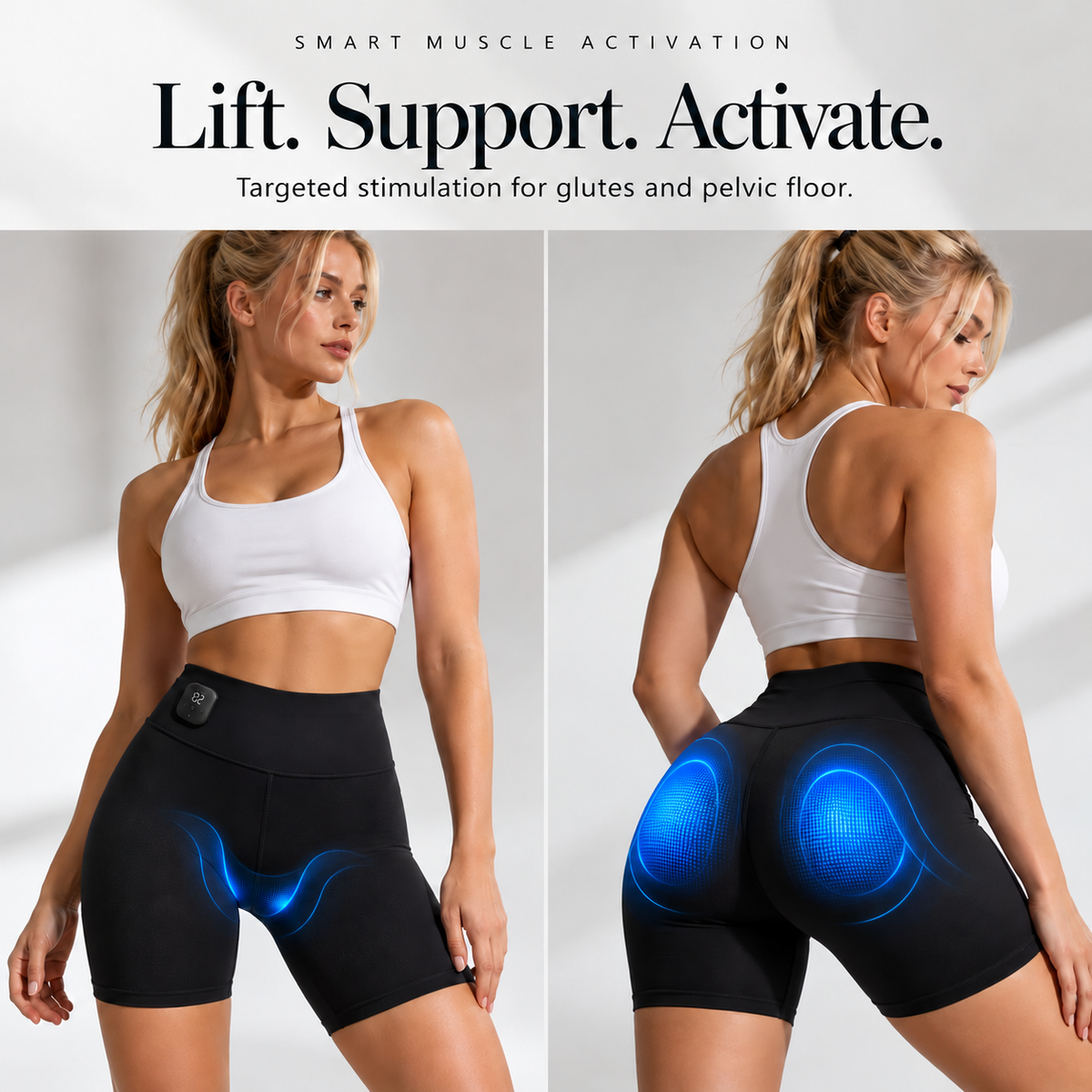 ELYO Sculpt Shorts™ – EMS Träningsshorts för Rumpa, Mage & Lår