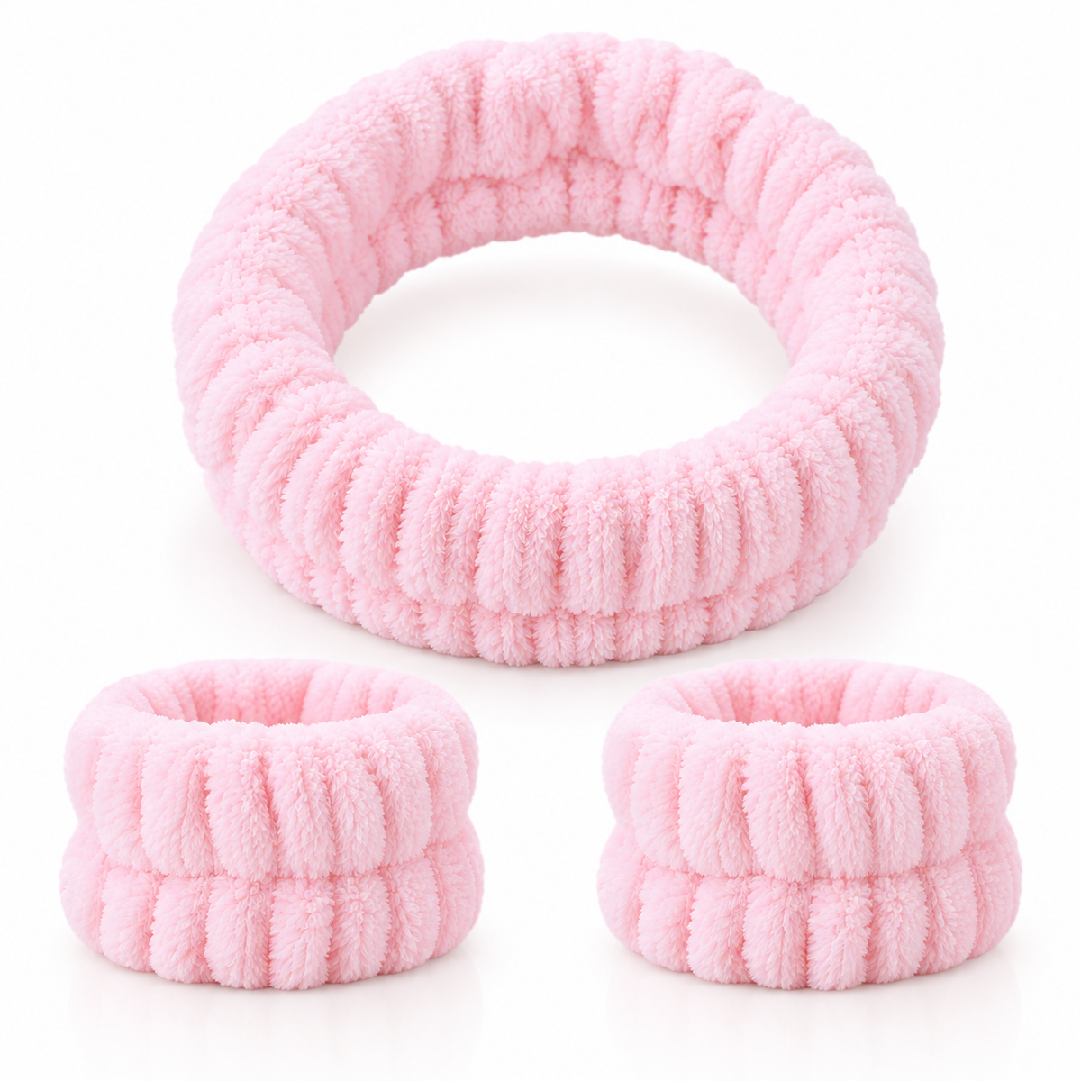 ELYO Beauty Headband Set pannband och handledsband för skincare