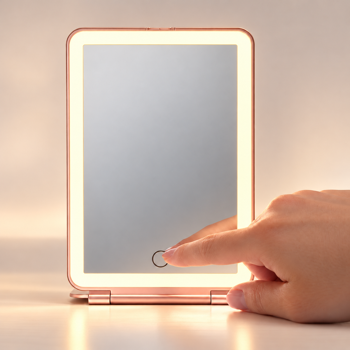 Resespegel med LED för makeup och skincare hemma och på resor