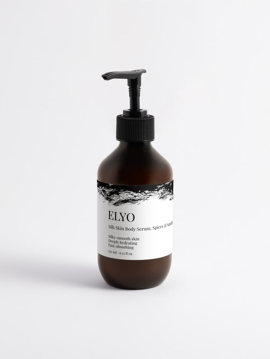 ELYO Silk Body Serum – Spices & Sandalwood kroppsserum med värmande doft