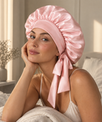 ELYO Silk Bonnet silke sovmössa för skyddat hår under sömnen