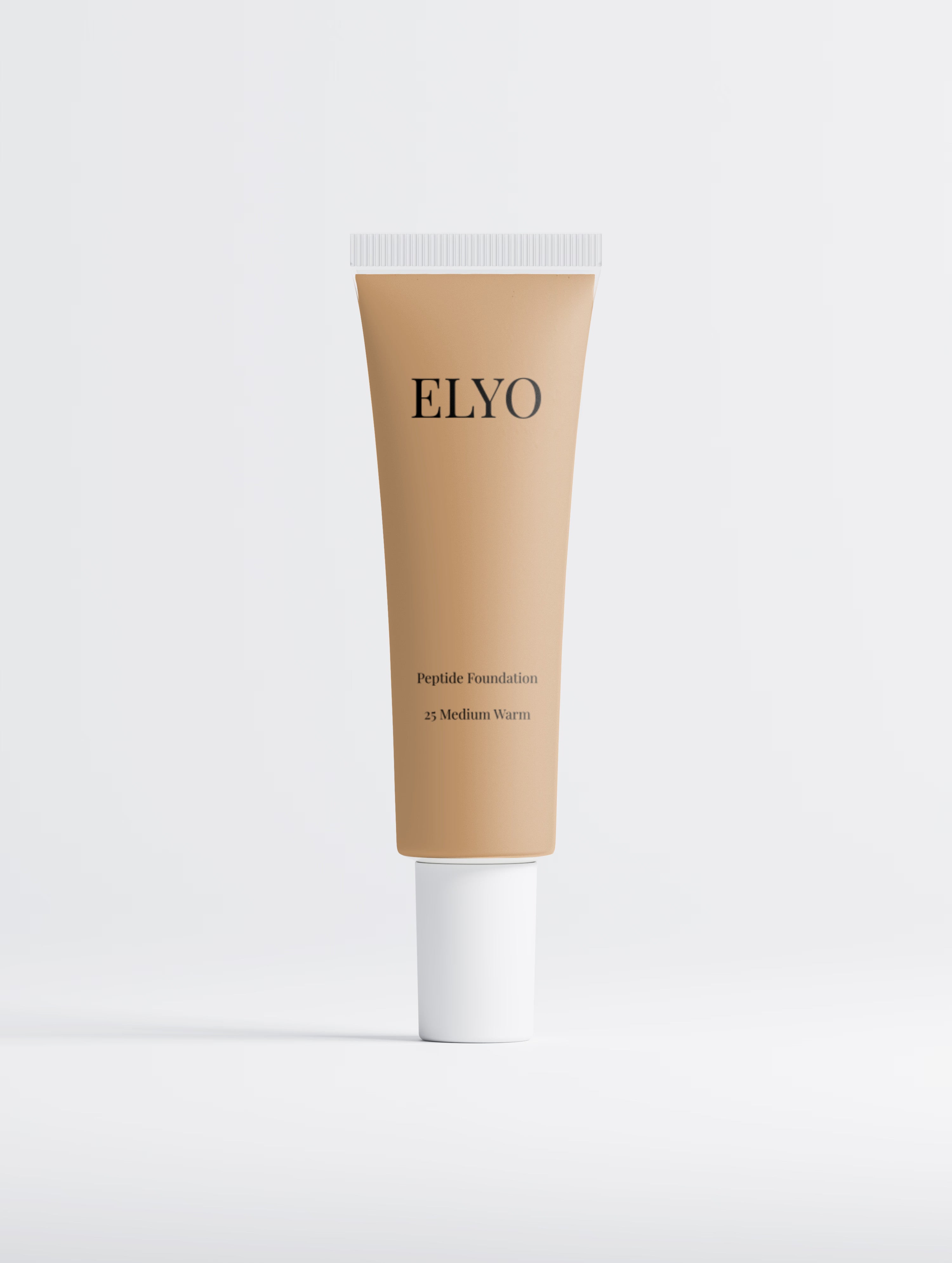 ELYO Peptide Foundation 25 Medium Warm — vårdande foundation med peptider för fina linjer och rynkor