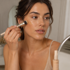 Byggbar foundation med naturliga mineralpigment för skinlike finish