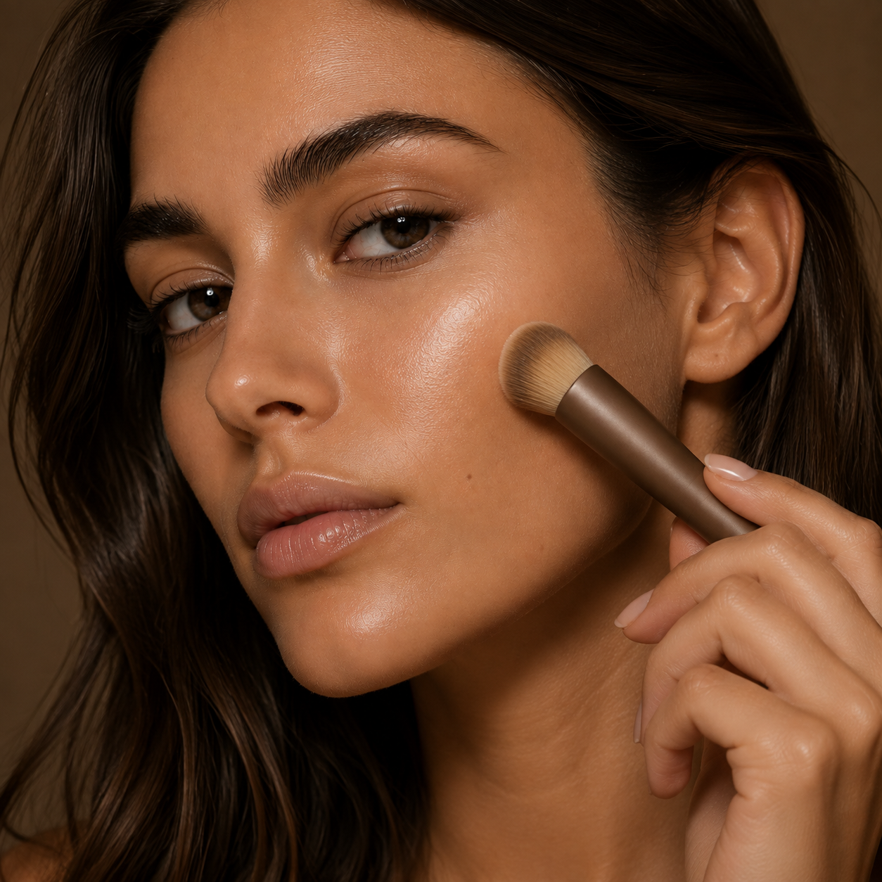 Peptid-infused foundation som vårdar huden — skinification träffar makeup för tan neutral hy