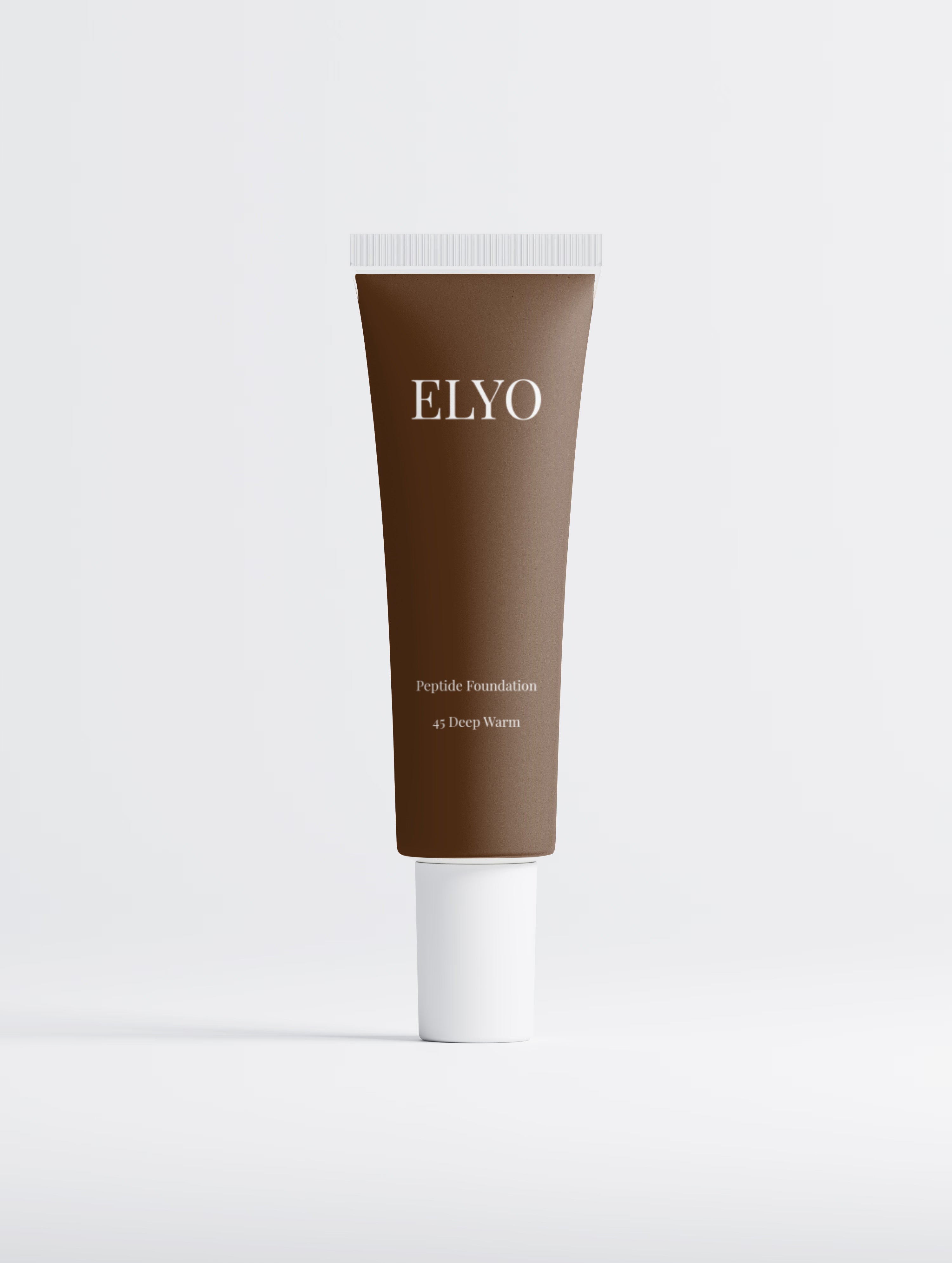 ELYO Peptide Foundation 45 Deep Warm — vårdande foundation med peptider för fina linjer och rynkor