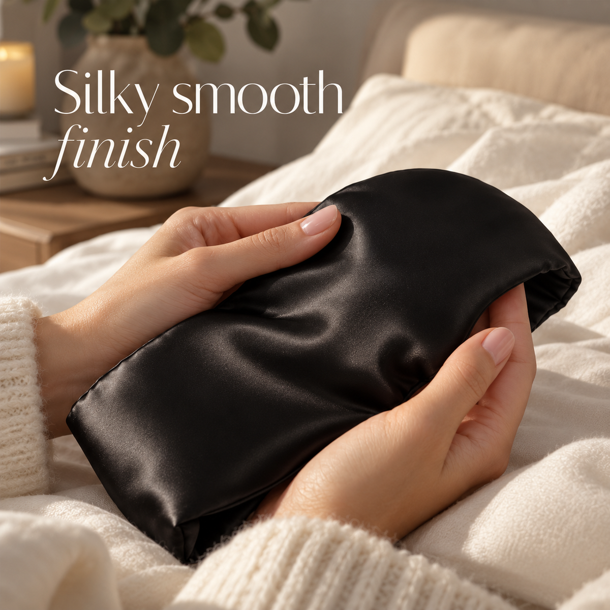 Soft Rose silk sleep mask för beauty sleep och anti-aging ritual