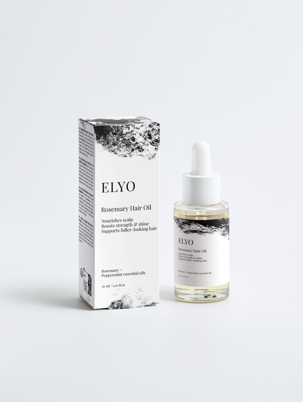 ELYO Rosemary Hair Oil rosmarinolja för hårväxt och skalpvård