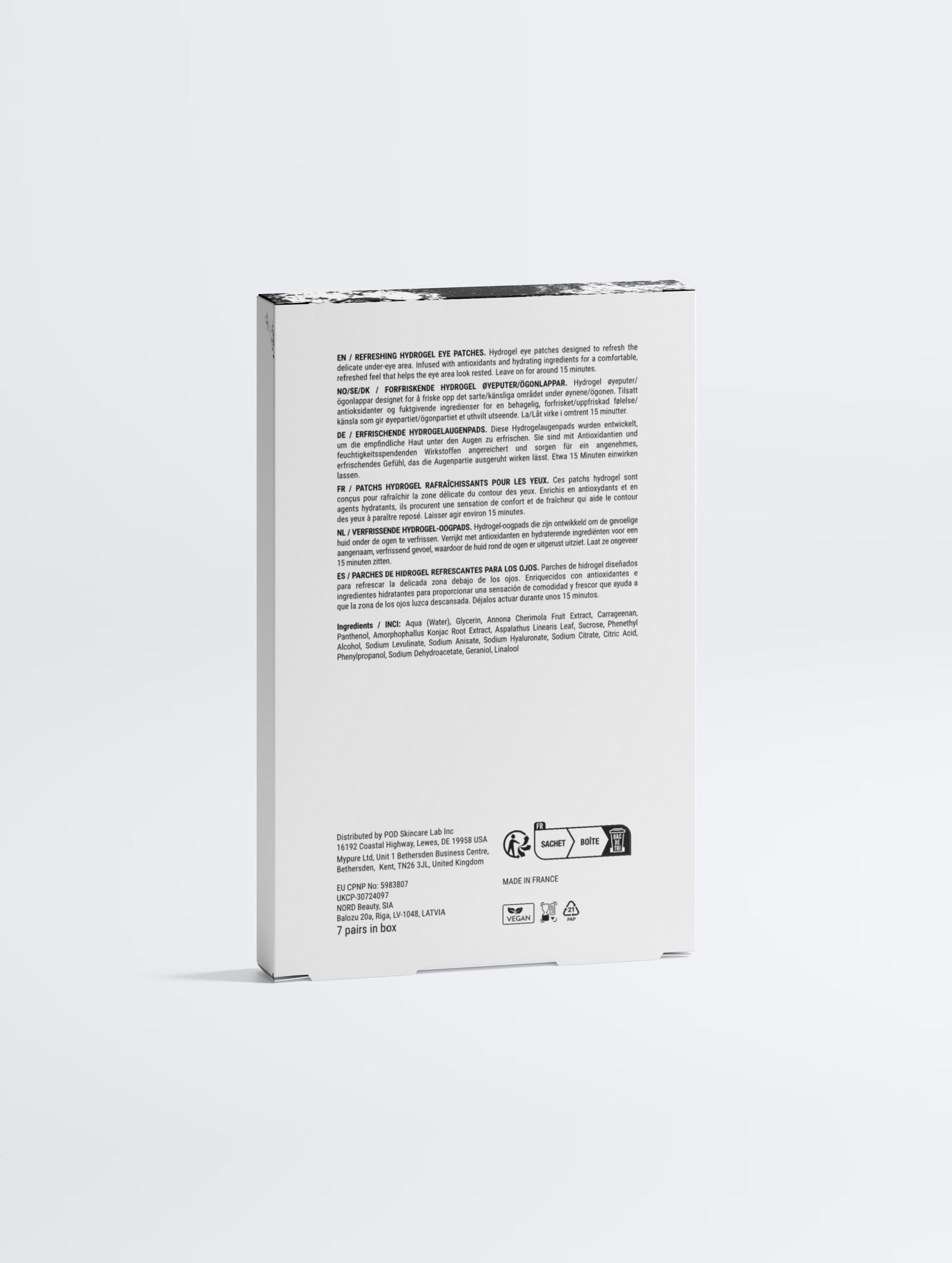ELYO Wake Up Eye Patches - Hydrogel Patches för Mörka Ringar, Trötta & Svullna Ögon