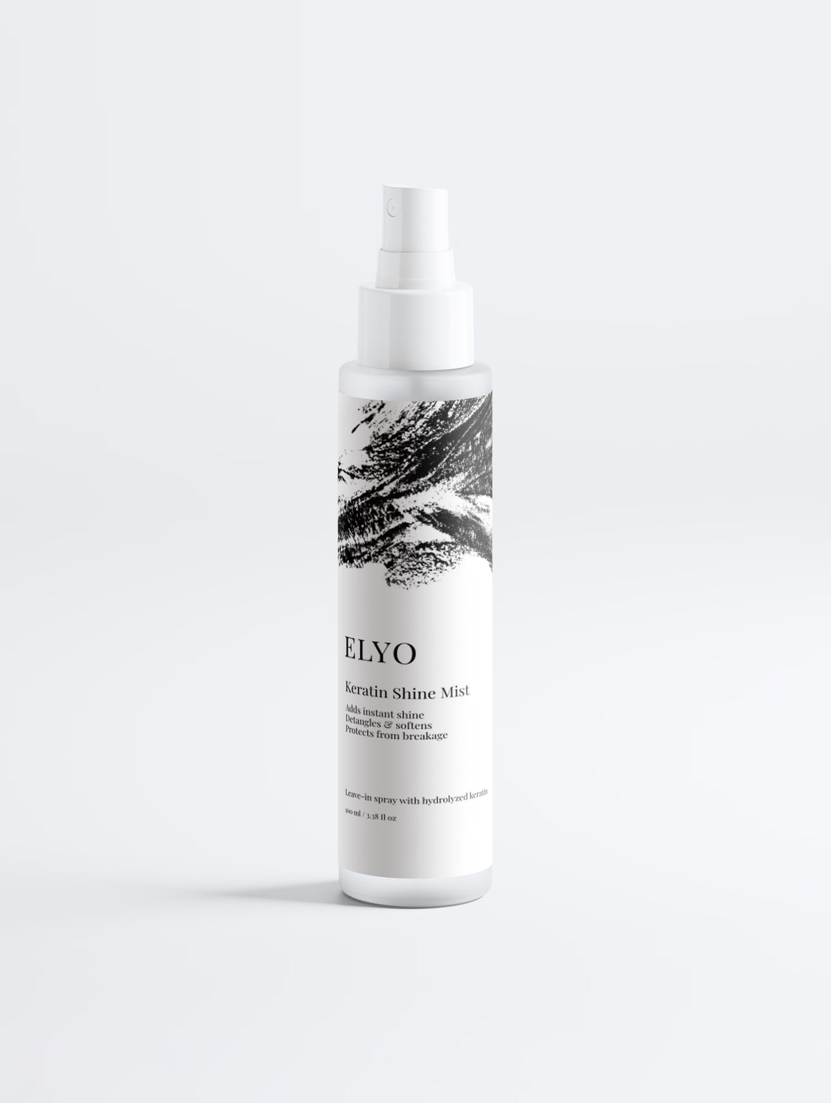 ELYO Keratin Shine Mist leave-in spray för glans mjukhet och skydd mot frizz